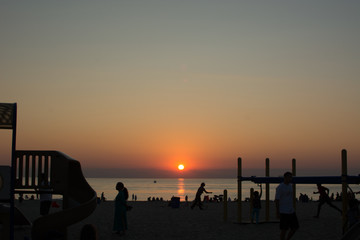 Silver Beach Sunset Michigan