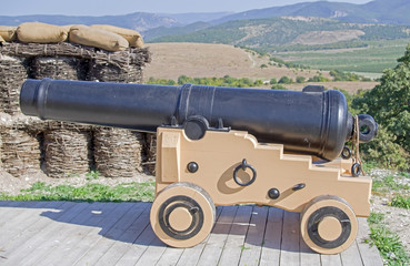 imitation old coastal position of ship gun
