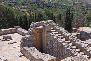 The Minoan civilization of Crete. The Ruins Of The Palace.