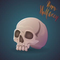 Halloween illustration. Skull