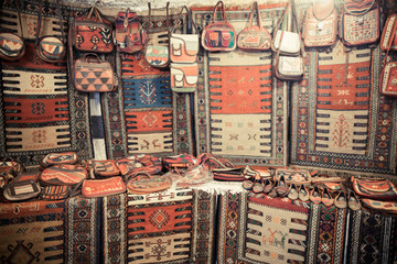 Hand made bags and carpets