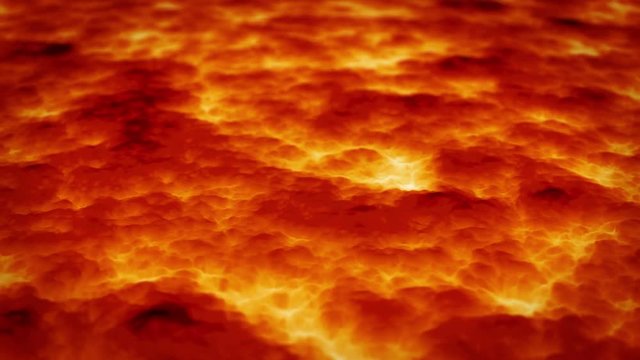 Computer generated video animation of seamless loop lava flowing
