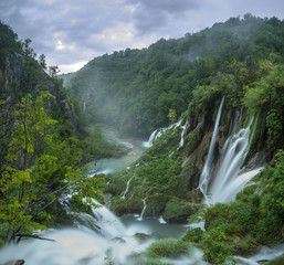  most famous waterfalls in Plitvice national park, Croatia