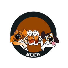 two-dogs-mascot-logo