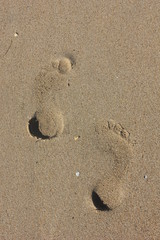 Les pieds dans le sable