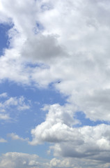 Beautiful blue sky with clouds