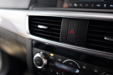 Fototapeta premium Interior of a modern car, Car Air Conditioner..