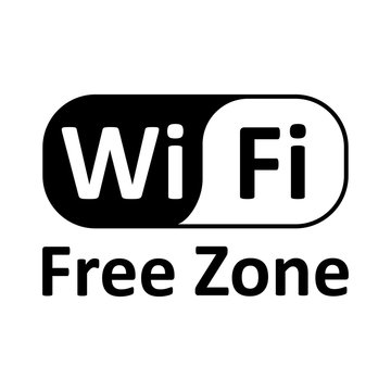 Wifi logo zone location – vector for stock