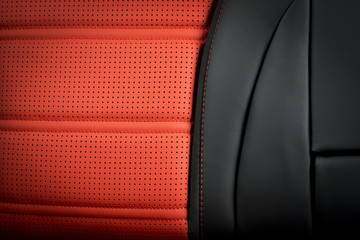 Part of  leather car seat details