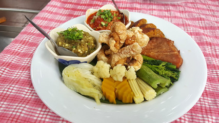 Thai Chili paste set spicy and yummy in Thai style