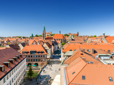 Blick &uuml;ber die N&uuml;rnberger Altstadt
