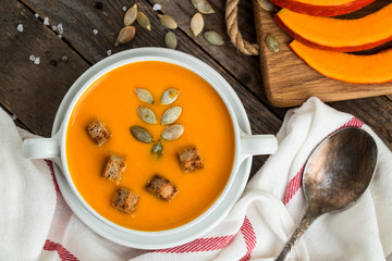 Pumpkin soup puree
