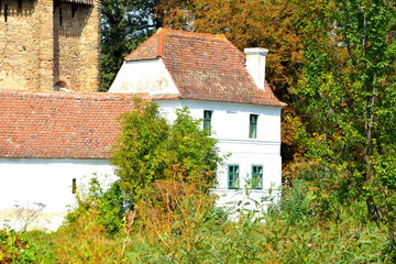 Fortified medieval saxon church in the village Bradeni, Henndorf, Hegendorf,  Transylvania,...