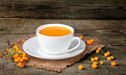 Tea of sea-buckthorn berries