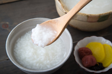 Fototapeta na wymiar japanese porridge