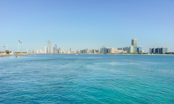 Stadtansicht von Abu Dhabi, Vereinigte Arabische Emirate