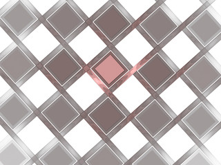Gray-pink squares on white