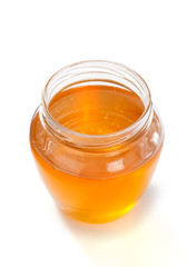 glass jar of honey