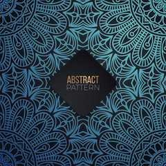 Ethnic floral seamless pattern with mandalas