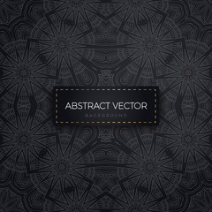 Ethnic floral seamless pattern with mandalas