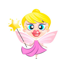 Flying butterfly fairy