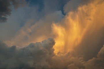 Fototapeta na wymiar Background of storm clouds