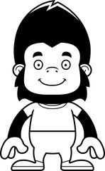 Cartoon Smiling Gorilla
