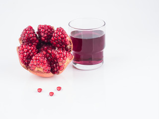 sweet fresh fruits on white background