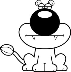 Cartoon Lioness Bored