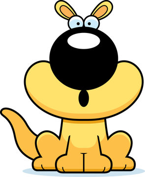 recommend clip art: Surprised Cartoon Kangaroo