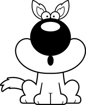 recommend clip art: Surprised Cartoon Wolf