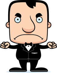 Cartoon Angry Groom Man