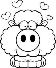 Cartoon Lamb Love