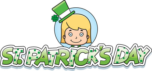 Cartoon Leprechaun Girl Graphic