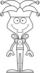 Cartoon Smiling Jester Fly