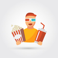 character with 3D Glasses