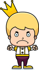 Cartoon Angry Prince Boy