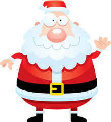 Cartoon Santa Claus Waving