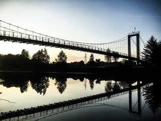 suspension bridge on San river