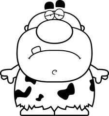 Cartoon Sad Caveman