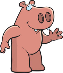 Hippo Waving