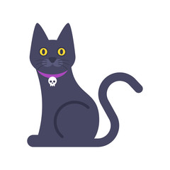 illustration of Halloween cat