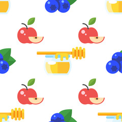 seamless pattern with honey