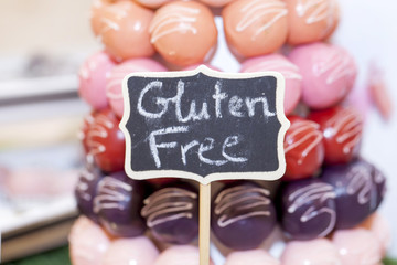 Obraz na płótnie Canvas Gluten free vegan assorted chocolate