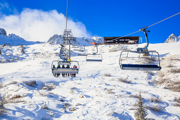Ski lift.  Ski resort Bad Gasteinl, Austria