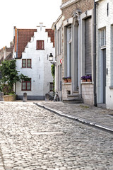 The street in Bruges, Belgium