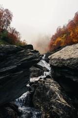 mountain river autumn