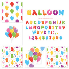 Balloon big set. For birthday and holidays design.