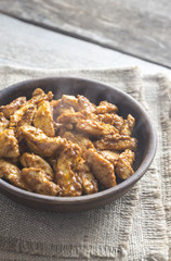 Portion of butter chicken