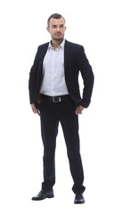 Fototapeta premium in full growth .portrait of successful business man.